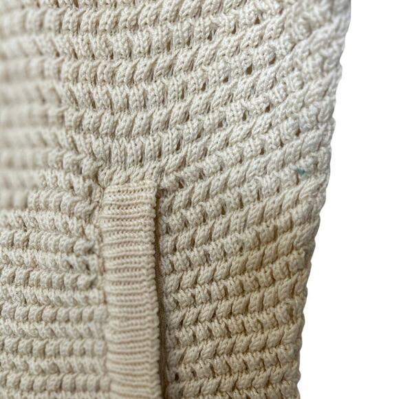 DKNY Men's 100% Merino Wool Full Zip Cardigan Sweater Beige Size XL - Picture 10 of 11